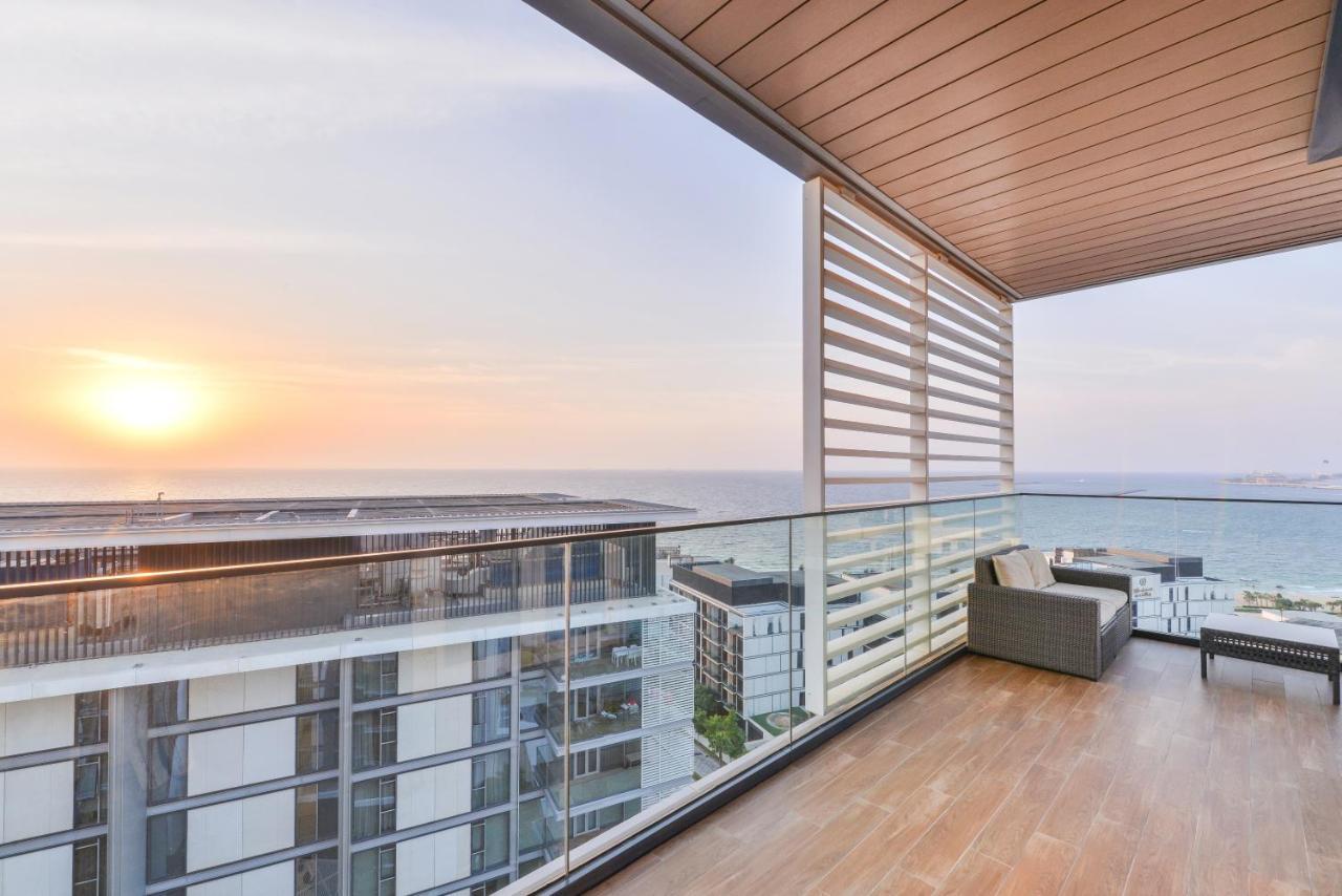 דובאי Posh 2 Bedroom Oceanfront Apt In The Heart Of Bluewaters Island מראה חיצוני תמונה